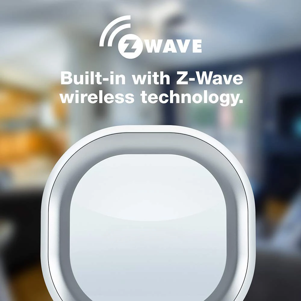 Z-Wave Doorbell 6 with Outdoor Button Z-Wave Plus Wall-Mounted Sound & Light Ring, Smart Home Wireless Chime