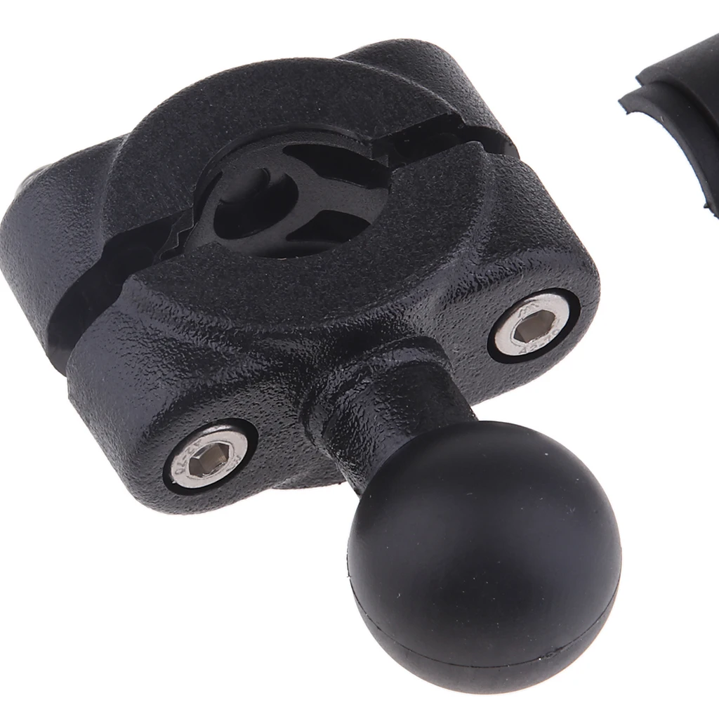 Motorcycle 1'' 25mm Ball Adapter Mobile Phone GPS Holder Rear View Mirror 17mm Clamp