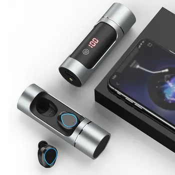 

K01 Wireless Headset 5.0 Stereo With Power Display With Charging Compartment Stereo Headphones Digital Display