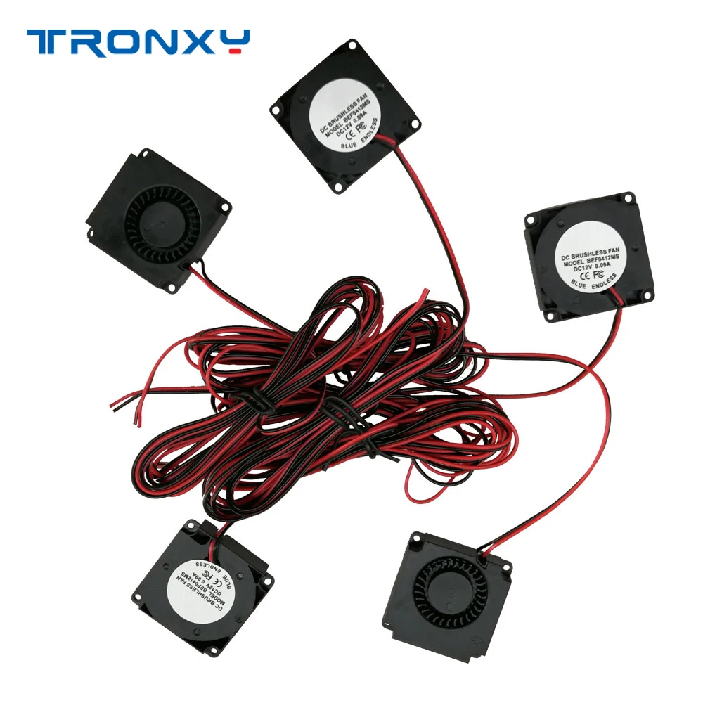 

Tronxy 3D Printer part Fan 4010 Blower 12V 0.09A Exhaust Brushless DC Cooler Small Cooling Fan Part Accessories 40x40x10mm