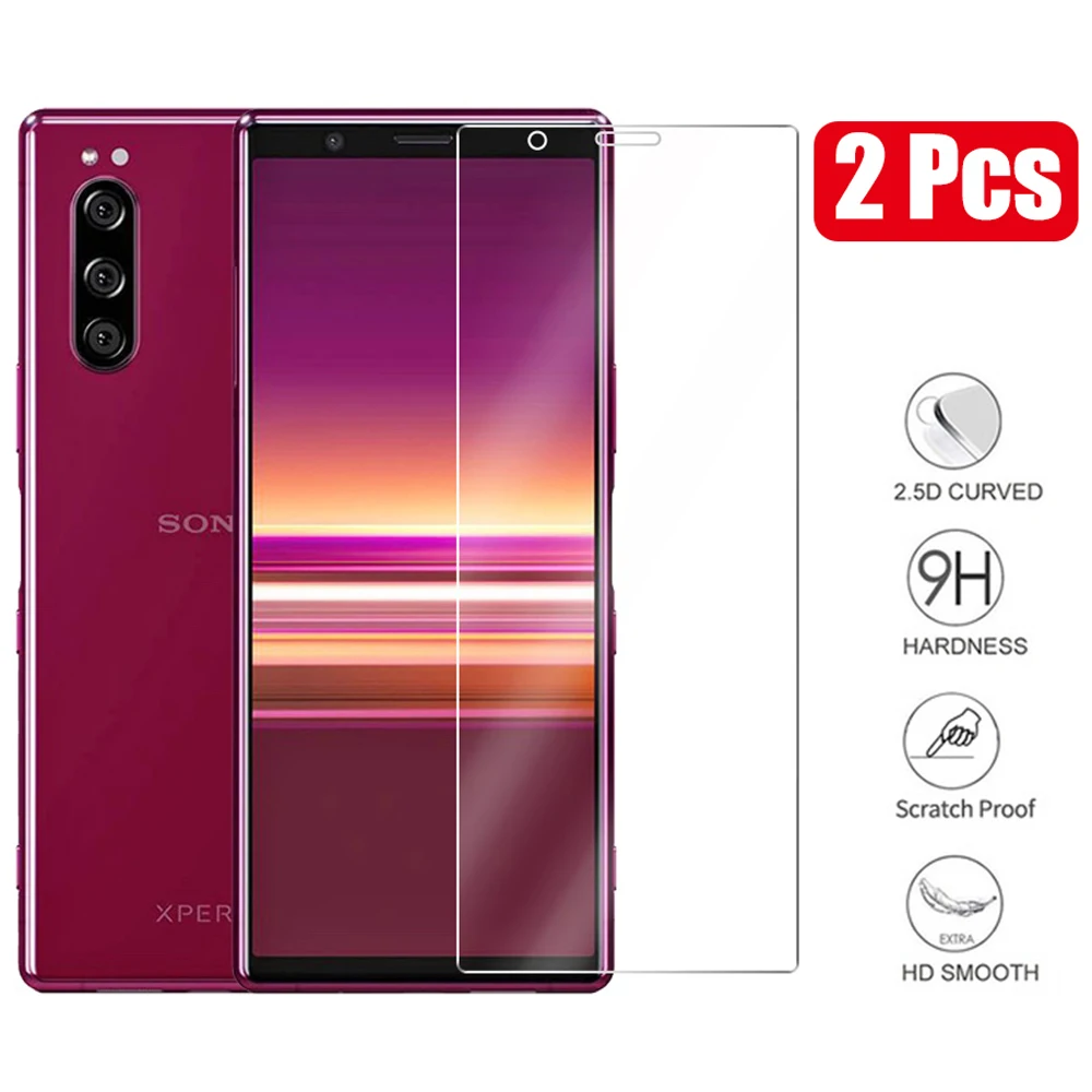 2 * HD Премиум Закаленное стекло для sony Xperia 5 Жесткая Защитная пленка экрана