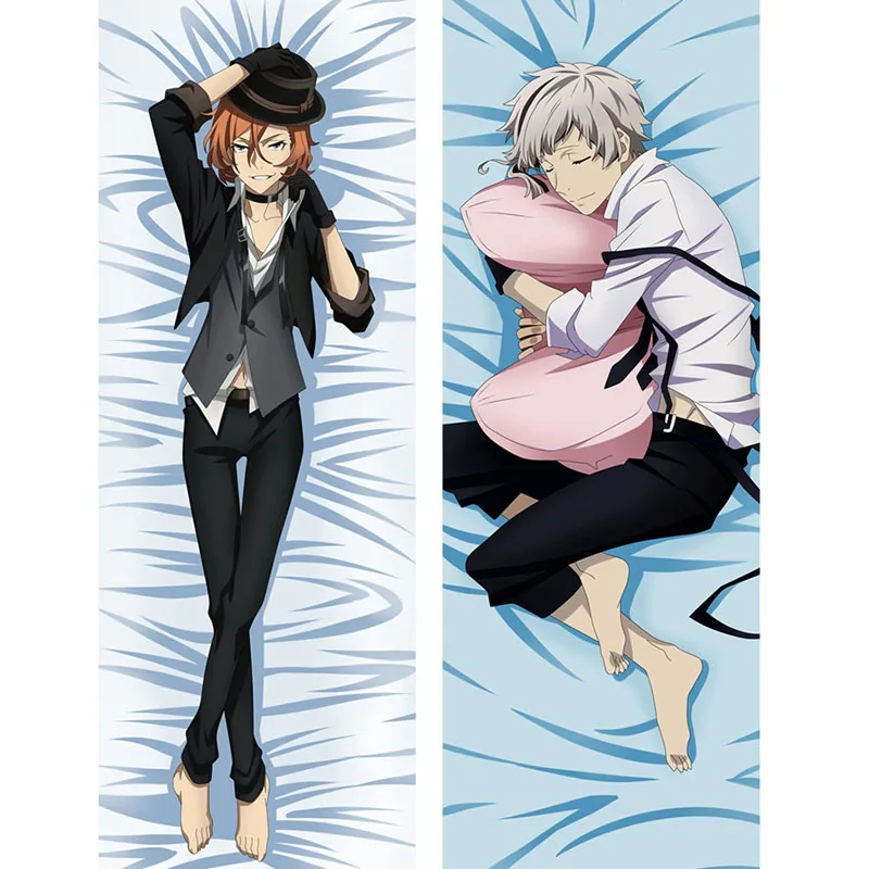 Anime Dakimakura Bungo Stray Dogs Nakahara Chuya Hug Body Pillow Cover Cushion CaseFujoshi Otaku Cosplay DIY Custom Gift |