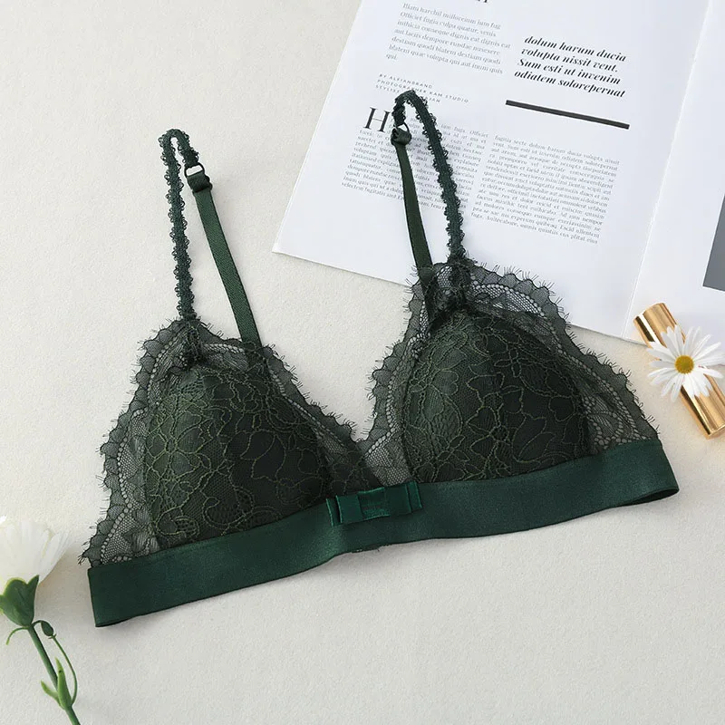Summer Lace Bras Sexy Lingeriea Thin Cup Adjustable Bra Women Padded Tube Tops Underwear | Женская одежда