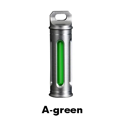 Самоосвещающийся Тритий подвесной светильник на открытом воздухе спасательный подвесной брелок EDC - Цвет: Зеленый