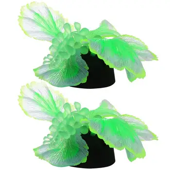

2 Pcs Fish Tank Plants Artifical Aquarium Plants Decoration Water Plants Green Water Grass for Fish Tank Aquarium Ornament