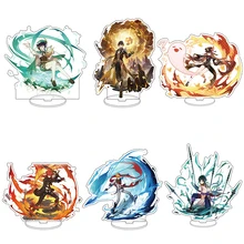 Anime Figure Genshin Impact Diluc Venti Klee Zhongli Cosplay Acrylic Stand Model Plate Desk Decor Standing Sign figures Gift New
