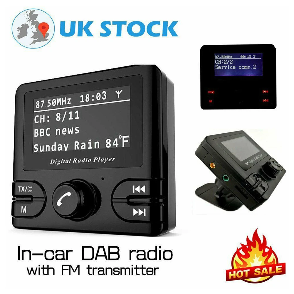 Цифровой радиоприемник Mini DAB Bluetooth MP3 музыкальный плеер FM передатчик адаптер