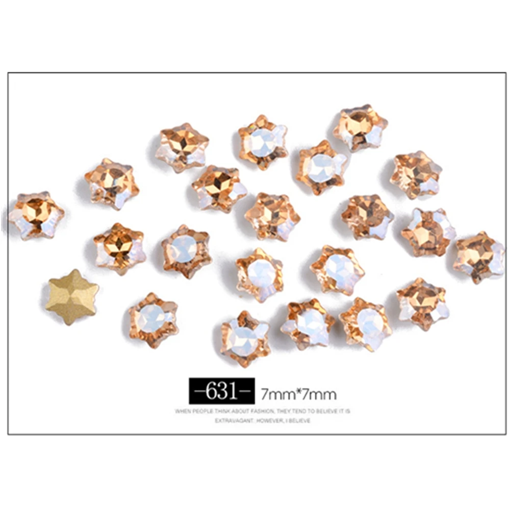 7x7mm 10pcs 7*7 мм, 10 шт., рождественские снежинки, орнамент, стразы, не горячее крепление, плоская задняя сторона, k9, стекло, кристалл, драгоценный камень, клей, на украшения, декор одежды - Цвет: 7x7mm 10pcs