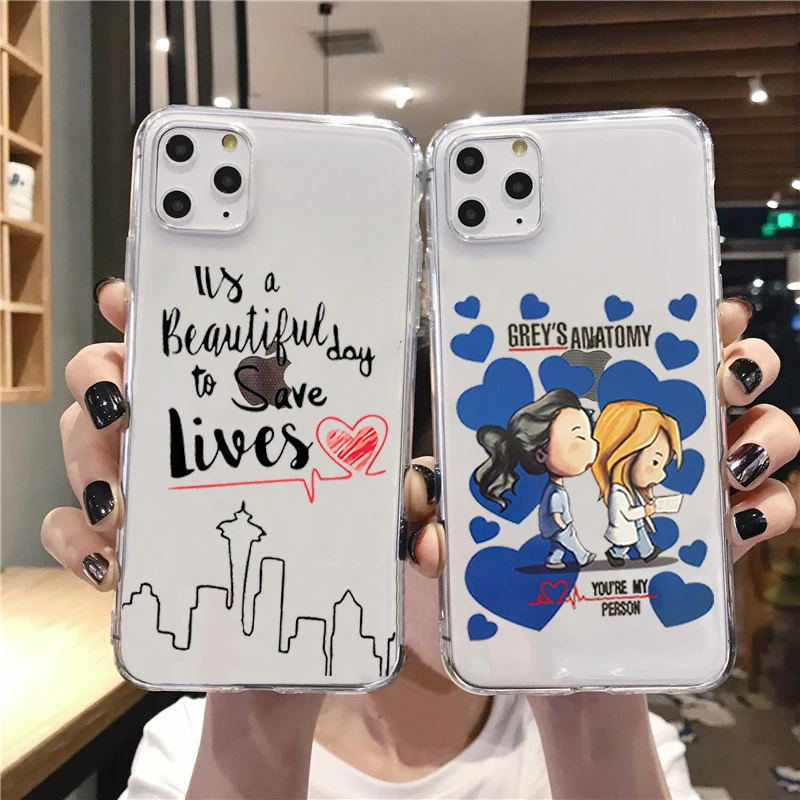 Funda teléfono Greys Anatomy You are my person, funda de silicona suave y transparente para iPhone 11pro max xs xr 6 6s 7 8plus 5s se _ - AliExpress Mobile