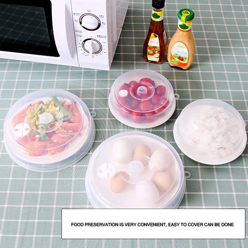 1Pc Microwave Food Anti-Sputtering Cover Heated Sealed Covers Oven Oil Cap Food Splatter Guard Covers Kitchen Tool
