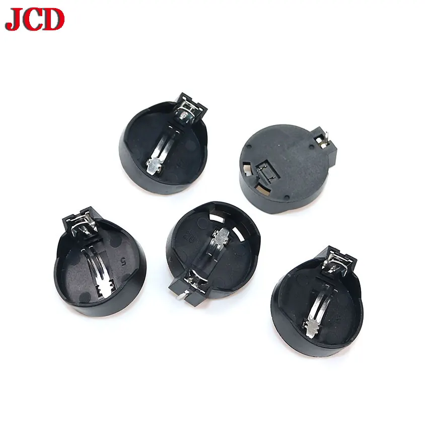 JCD 1x 2x 5x 10x Черный CR2032 батарейка кнопочного типа 3 в плоский круглый аккумулятор