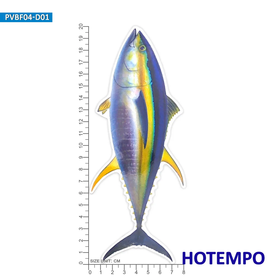 20 cm Barsch Snapper Thunfisch Skorpionfisch Großer Seefisch Wasserdichter Aufkleber für Fischer Fischerboote Gepäck Motorrad Autoaufkleber – Detail 10
