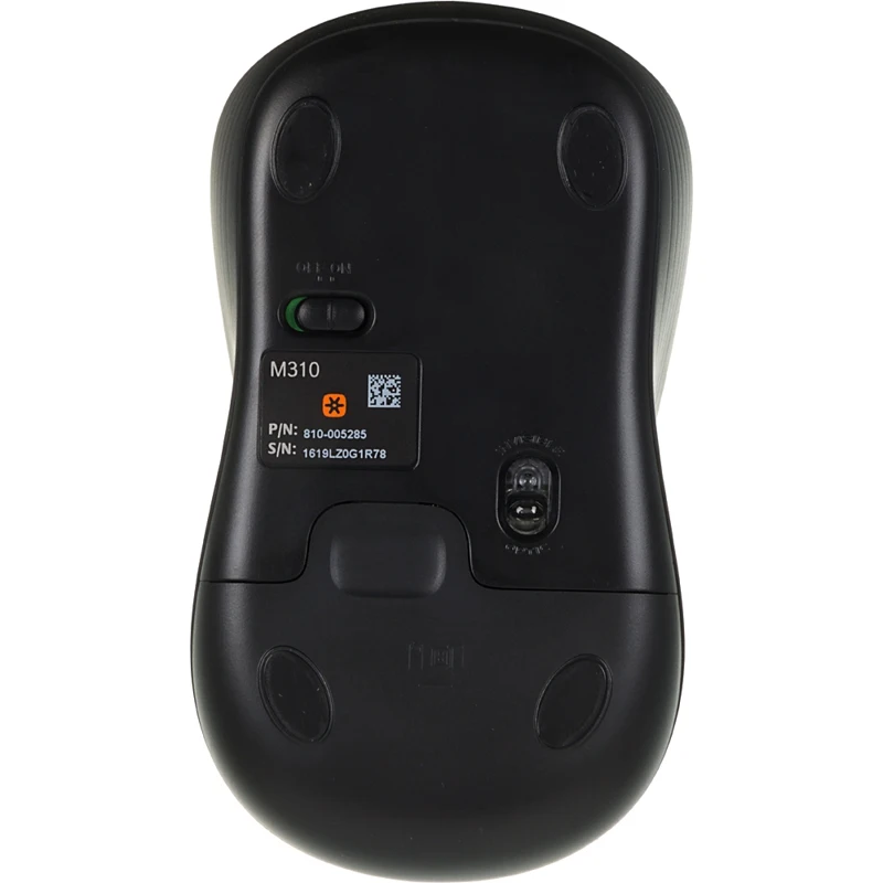 Мышь LOGITECH M310, беспроводная, USB, черный и серебристый