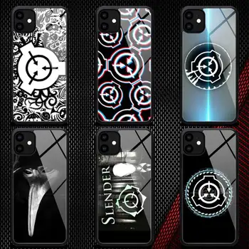 SCP 파운데이션 휴대폰 케이스, 고무, 아이폰 12, 11 프로 맥스, XS, 8, 7, 6, 6S 플러스, X, 5S, SE 2020, XR, 12 미니용 케이스