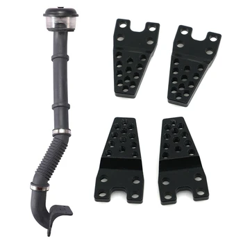 

2 Set RC Crawler Car Parts: 1 Set Air Intake Kit Pre Filter Cleaner Simulation Snorkel Kit & 1 Set SCX10 Lower Shock Mount Lift