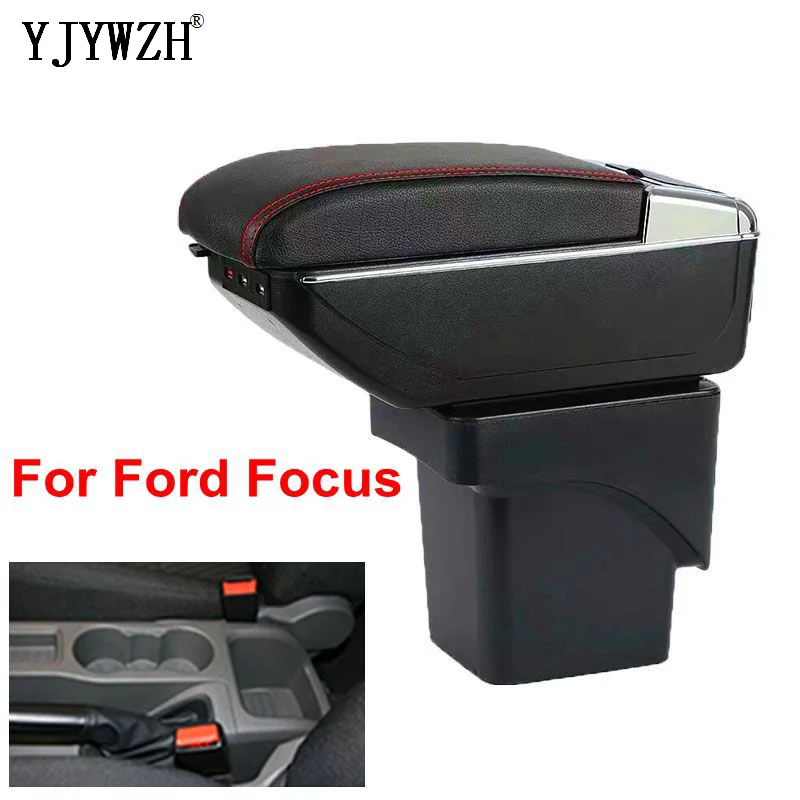 Kaufen Armlehne box Für Ford Focus 2 Mk2 2005 2011 zentrale Speicher inhalt Lagerung box armlehne box mit tasse halter aschenbecher