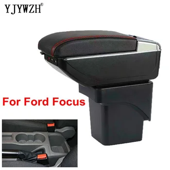 

Armrest box For Ford Focus 2 Mk2 2005-2011 central Store content Storage box armrest box with cup holder ashtray