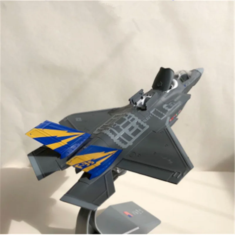 Коллекция 1: 72 Масштаб 22 см Корпус морской пехоты США F-35B модель истребителя молнии Литой Сплав дисплей самолета для детей и взрослых