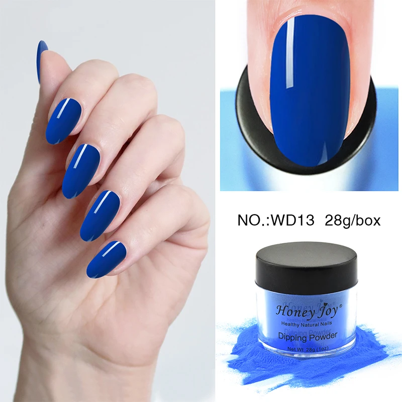 28g/Box Royal Blue Havy Blue Colors Dip Powder Nails Fine Dipping