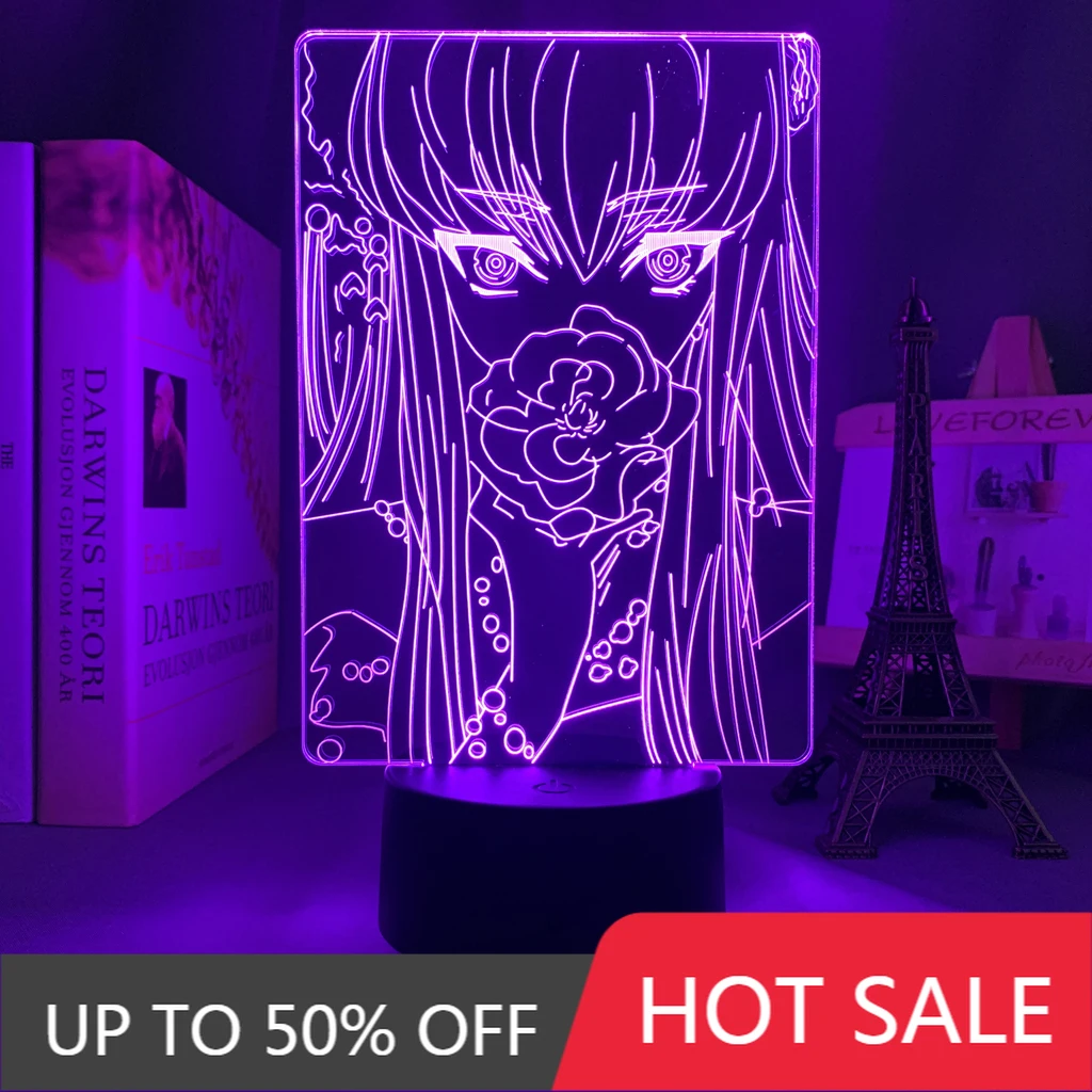 Anime 3d Lamp Code Geass CC for Bedroom Decor Nightlight Birthday Gift Manga Led Night Light Bedside | Освещение