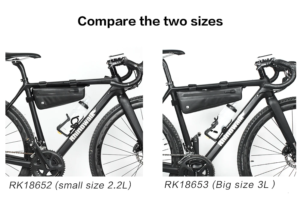 Sale Rhinowalk Long Trip Bicycle Bag Large Capacity Waterproof Bicycle Luggage Travel Bags Handlebar Bag Front Frame Bag Bike Pannier 40
