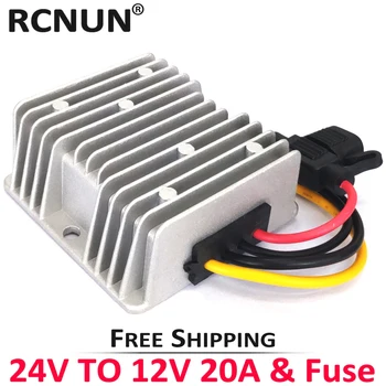 

2-Years Warranty 24V to 12V 10A 20A 30A DC DC Converter Step Down RCNUN Reliable Quality CE for Cars Soalr