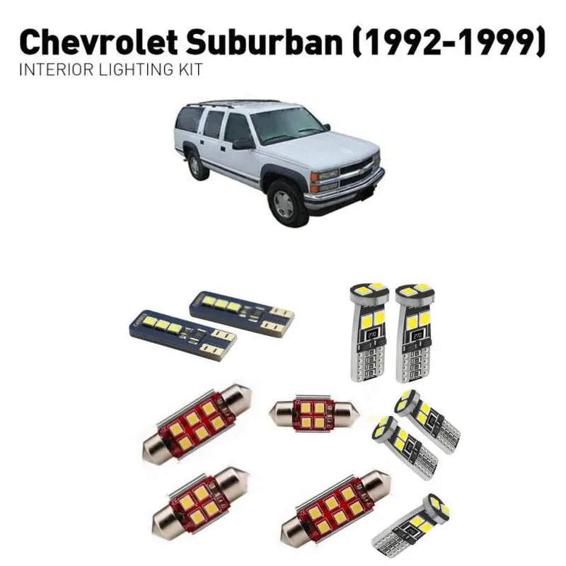 Автомобильная светодиодная лампа Canbus для Chevrolet 1992-1997 1998 1999 16 шт. | Автомобили и