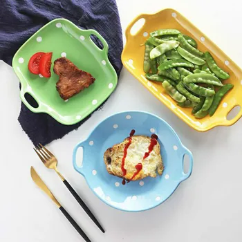 

ins style boutique good-looking creative household personality special-shaped high-value tableware cake dessert plate LB82603