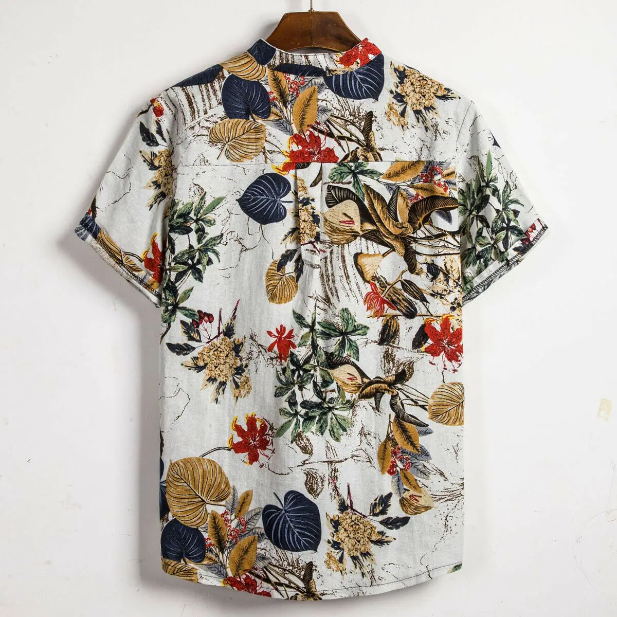 Men Linen Short Sleeve Shirt Summer Floral Loose Baggy Casual Hawaii Holiday Beach Shirts Tee Tops Buttons Blouse National Style Men Linen Short Sleeve Shirt Summer Floral Loose Baggy Casual Hawaii Holiday Beach Shirts Tee Tops Buttons Blouse National Style