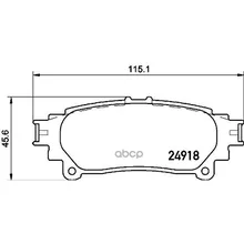 Колодки Тормозные Lexus Rx 350/450h 09- Задние Brembo P83152 Brembo арт. P83152