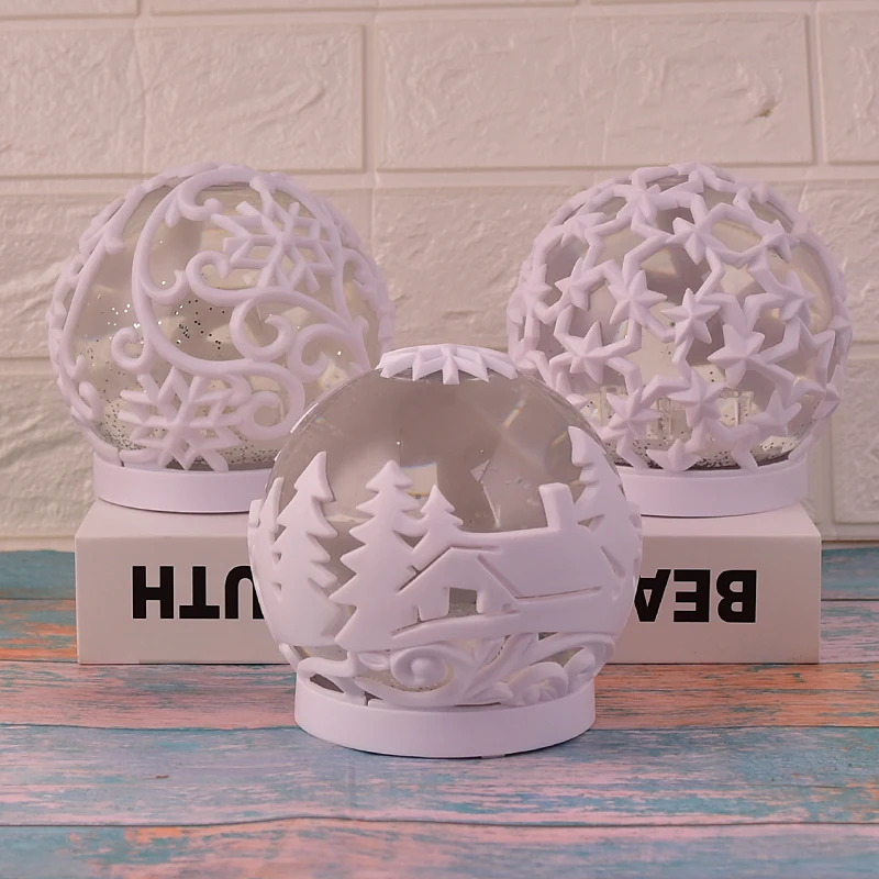 3D Хрустальный шар светодиодный светильник креативный Снежный несколько цветов