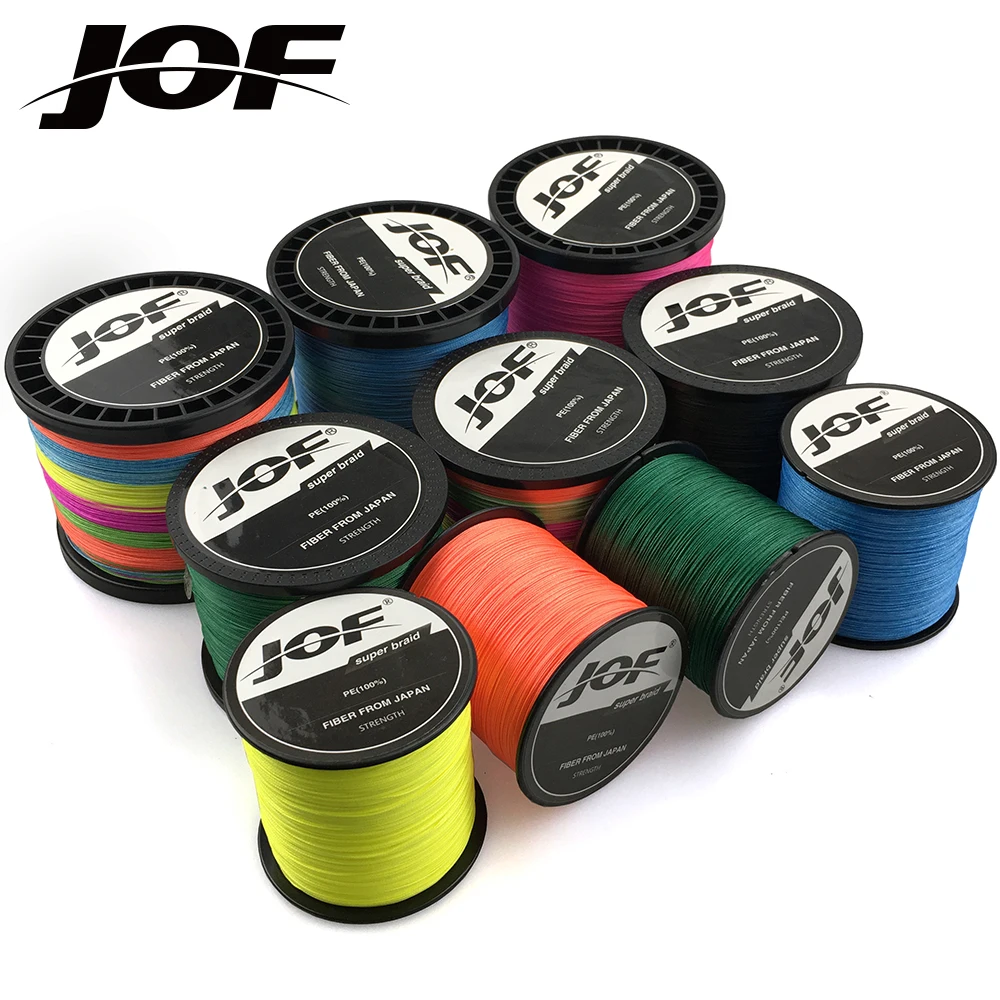 

JOF 8 Strands / 4 Strands 300M PE Braided Fishing Line Super Strong Japan Multifilament Thread for Carp Fishing 10LB-120LB