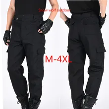 Джоггеры город тактические брюки карго мужские спецназ военная армия брюки хлопок много карманов стрейч человек гибкие повседневные брюки