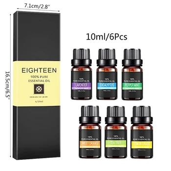 

6pcs 10ml Essential Oils Set for Aroma Aromatherapy Diffusers Humidifier 667D