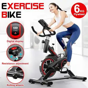 

Exercise Bike with LCD monitor Home Ultra-quiet Indoor Spinning Bike Fitness Bike Dynamic Bicycle Fitness Equipment Heavy Duty