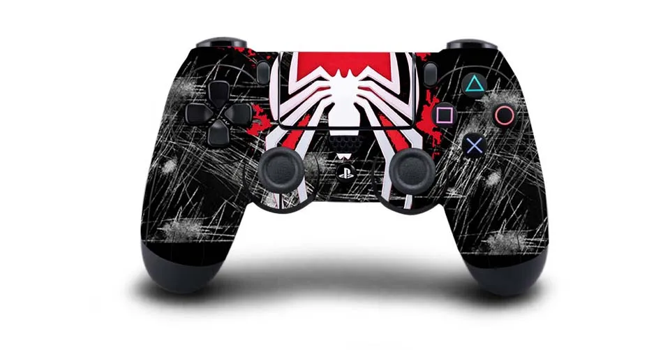 Виниловая наклейка PS4 кожаная наклейка на контроллер для Playstation 4 для Dualshock 4 PS4/PS4 Pro/PS4 Slim контроллеры Skins - Цвет: QBTM1142