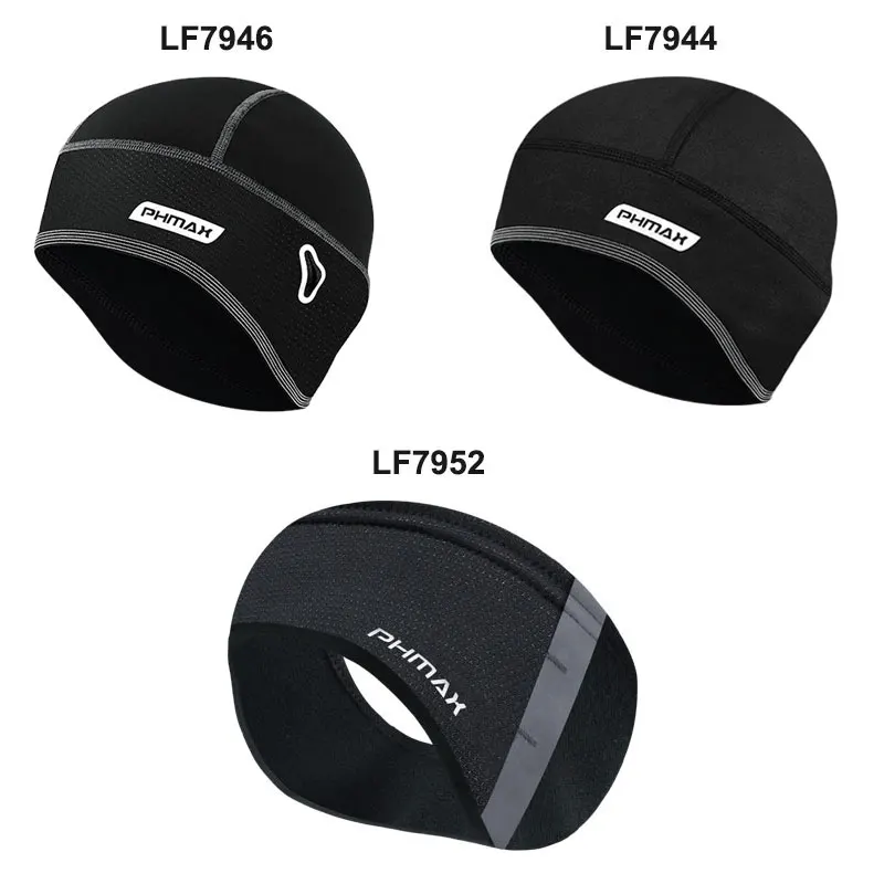 PHMAX Keep Warm Cycling Cap Waterproof MTB Bike Bandana Headband Winter Thermal Skiing Cap Running Hiking Cycling Helmet Hat