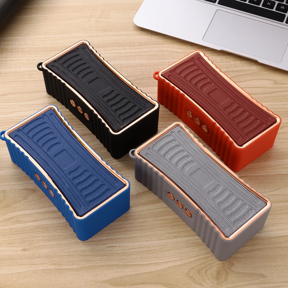 F4 Bluetooth Speaker Portable Wireless Music Column With microphone Support TF Card FM Radio U disk playback For Mobile phone