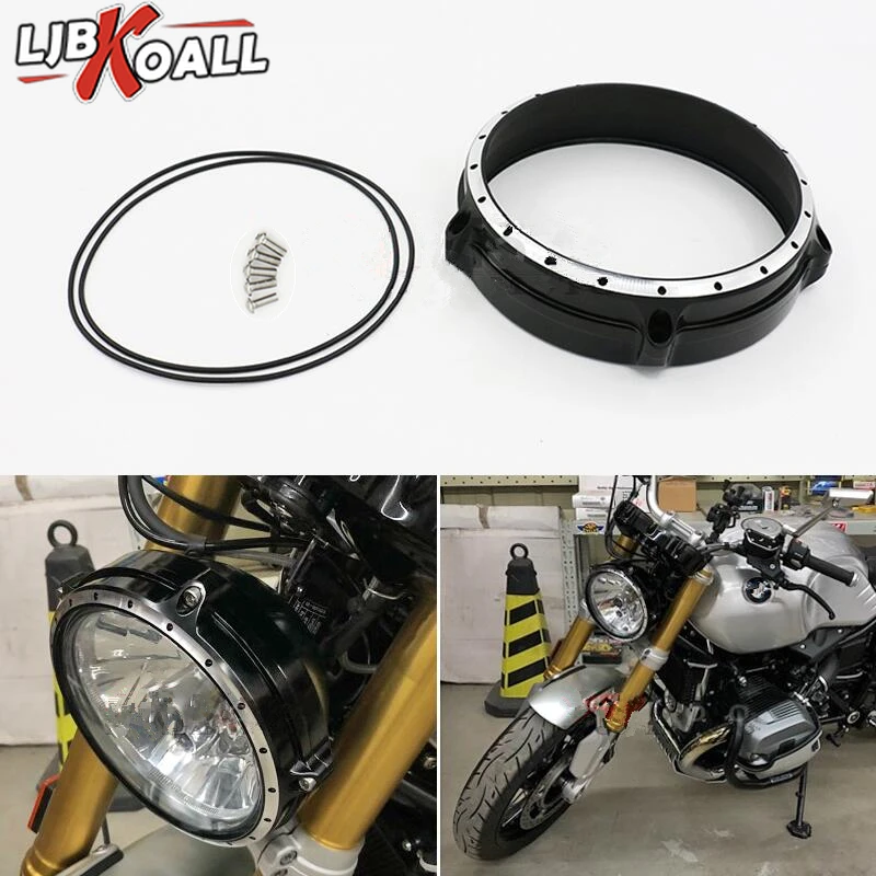

Для BMW R Nine T NINET Scrambler Pure R9T 2014 2015 2016 2017 2018 2019 2020 мотоцикла 7 дюймов ободка передней фары обшивка кольца