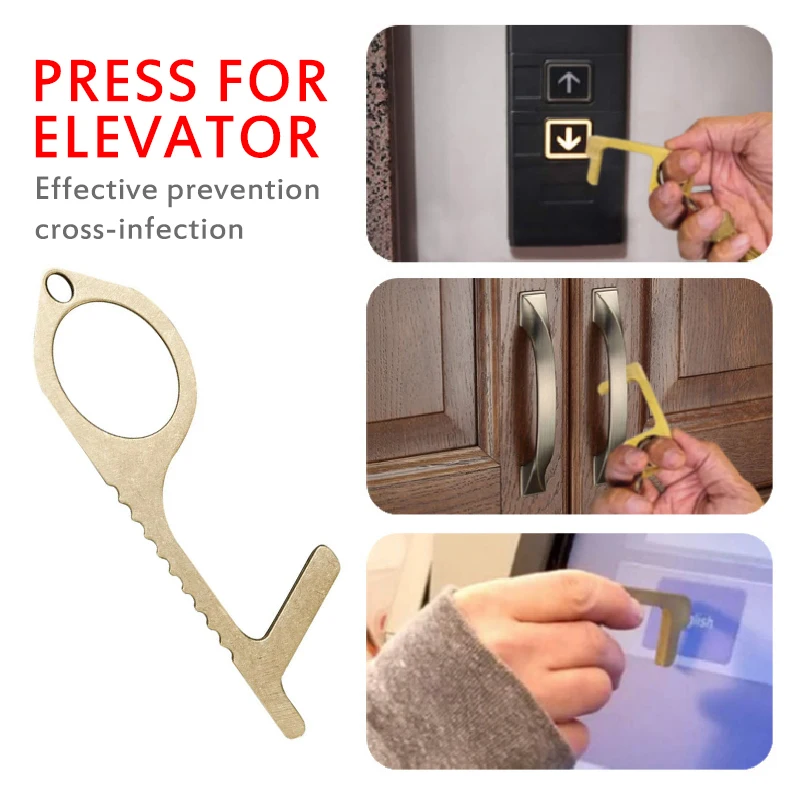 Hygiene-Handmade-Door-Opener-Key-Chain-Non-contact-Door-Handle-Elevator-Artifact-Keychain-Avoid-Touching-Key2