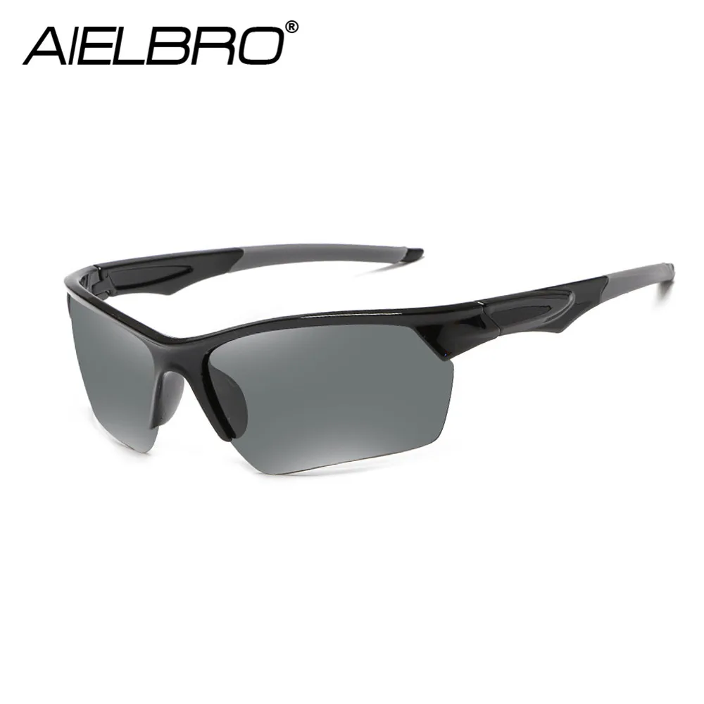 AIELBRO Men Women Polarized Cycling Sunglasses Outdoor Sports Mountain UV400 Sun Glasses Windproof MTB Bicycle Goggles Eyewear