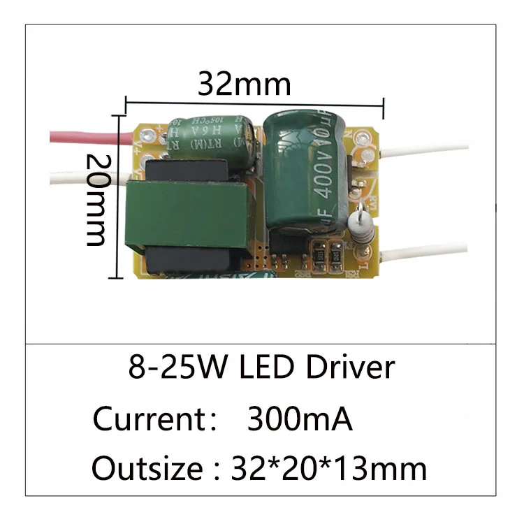 8 Вт 18 Вт 25 Вт 36 Вт 50 Вт Светодиодный светильник трансформатор AC175-265V адаптер питания 280mA-300mA Светодиодный светильник DIY