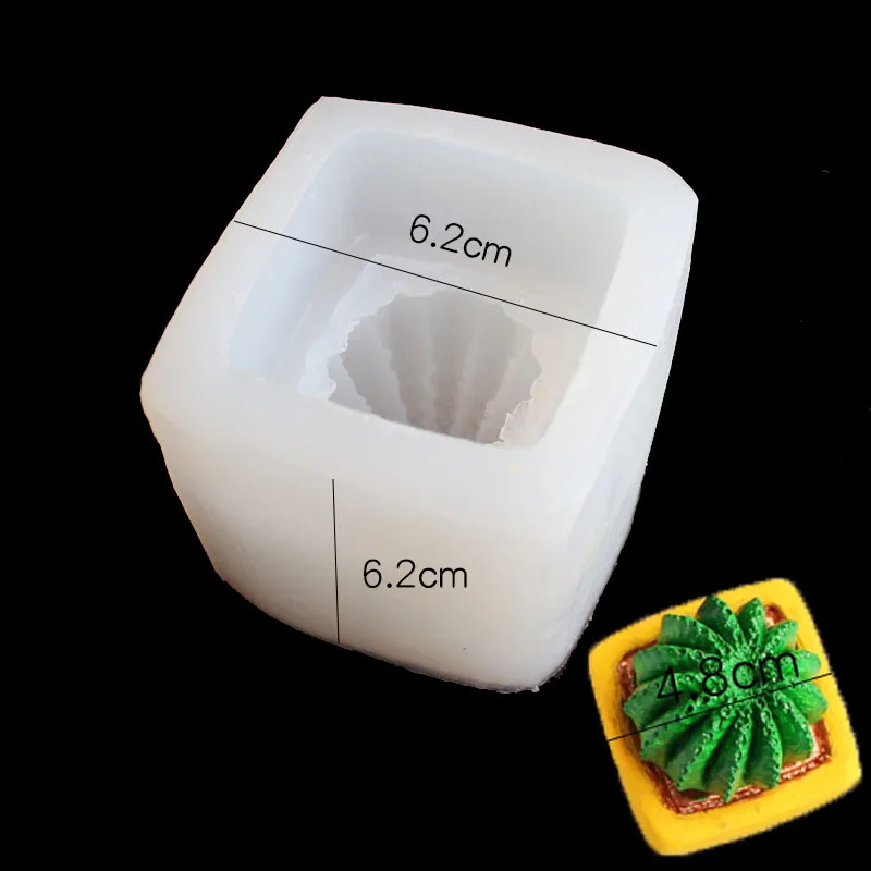 Multi-slim silicone mold DIY plaster clay mold candlestick mold - Цвет: J076