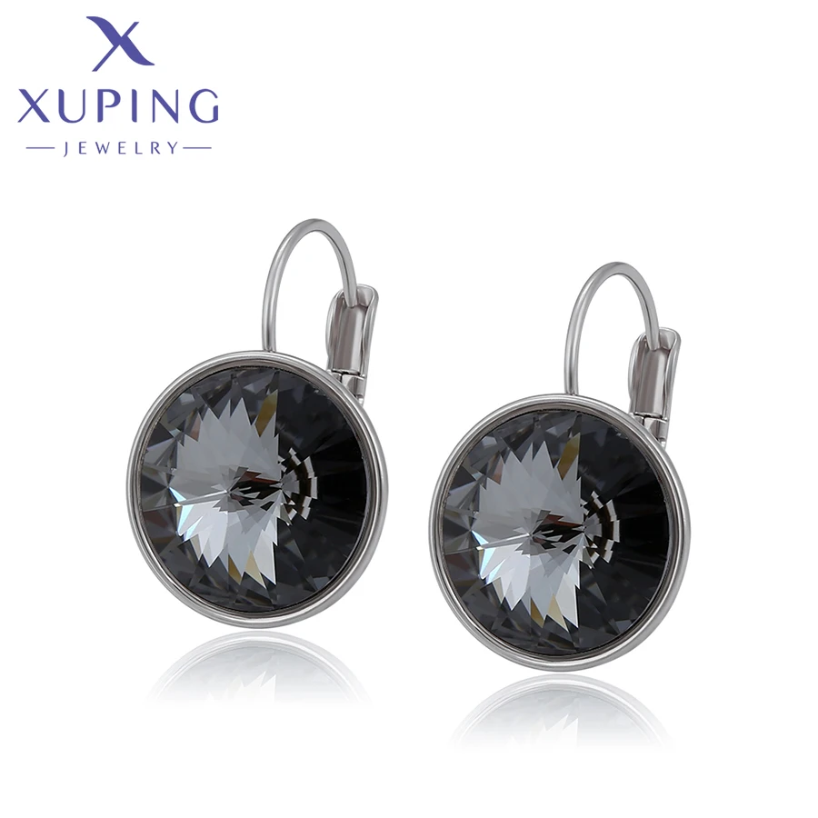 Xuping Schmuck Charm Hohe Qualität Runde 14mm Stein Mode Elegante Trendy Stil Kristall Ohrring für Frauen Party Geschenk – Detail 20