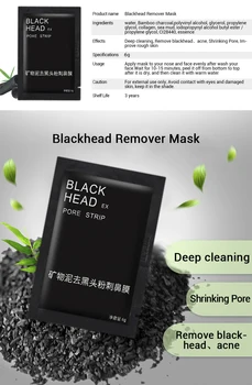 

blackhead remover Tearing style Deep Cleansing purifying peel off the Blackhead m ask acarids deep 2ps t zone care