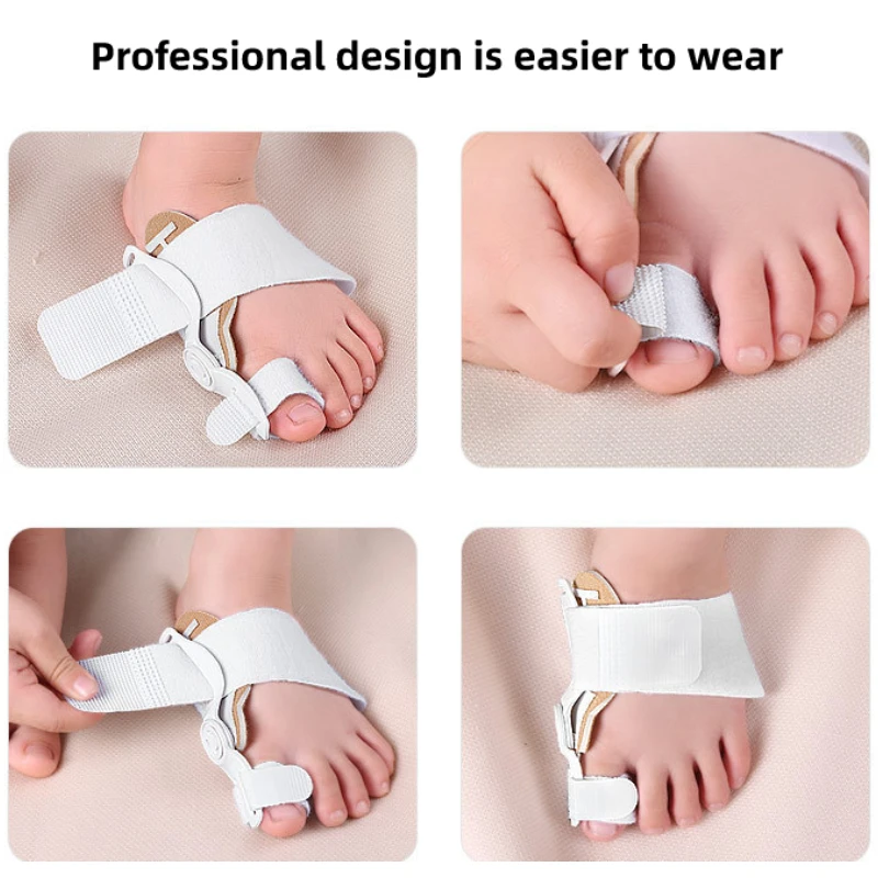 Hallux Valgus Corrector Big Toe Straightener 2/3Pieces for Children Bunion Splint Foot Pain Relief Orthopedic Supplies Care Tool