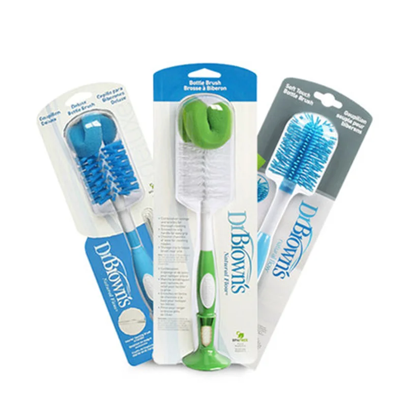 

High Quality Dr. Brown's 2 In 1 Sponge Bottle Brush Quick Cleaning for Baby Bottle Tools