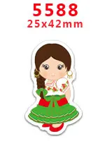 30 шт мультяшный персонаж плоское украшение из смолы PR 3075 - Цвет: 5588