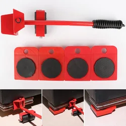 Casa Sistema de Levantar E Mover Carrinho Kit Desliza Facilmente Para Móveis 5 Packs Ferramenta Conjunto Levantador de Móveis conjunto de Transporte Pesado motor