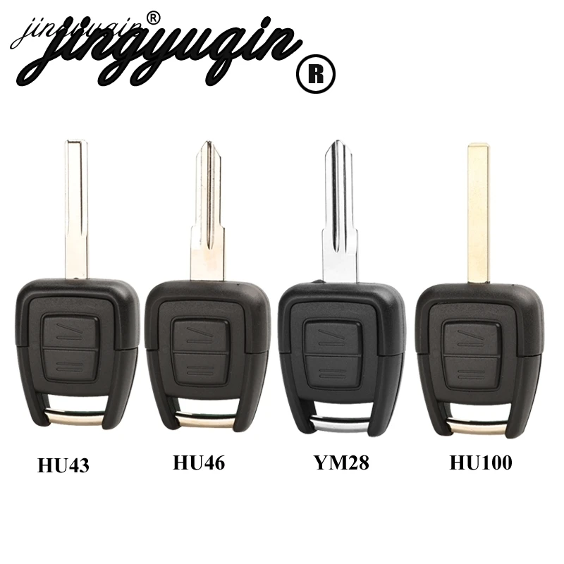 jingyuqin Remote Car Key Shell for OPEL VAUXHALL Vectra Zafira Omega Astra h j insignia g B c Mokka Fob HU43 HU46 YM28 HU100 | Автомобили